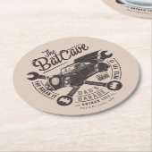 父の日 |それを壊したら、彼はそれを直す ラウンドペーパーコースター (アングル)