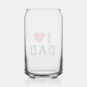 父の日 – はっきりしたとシンプルデザイン ガラス缶 (正面)