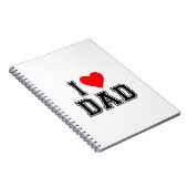 父の日 – はっきりしたとシンプルデザイン ノートブック (右側)
