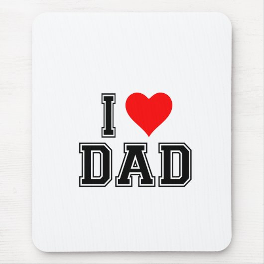 父の日 – はっきりしたとシンプルデザイン マウスパッド (正面)