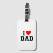 父の日 – はっきりしたとシンプルデザイン ラゲッジタグ (正面縦)