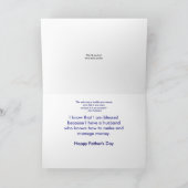 父の日"ほめたたえるポケット カード (内部)