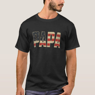 父の日 アメリカ国旗 父の日 パパ プレゼント Tシャツ