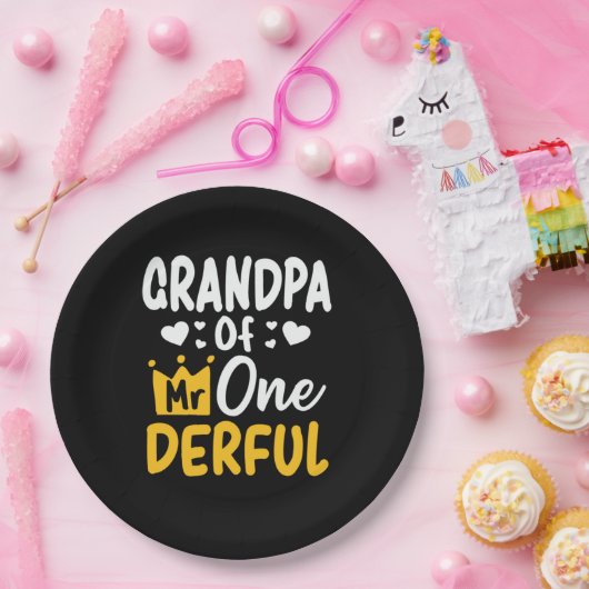 父の日 |オネダーフル氏の祖父 ペーパープレート (パーティー)