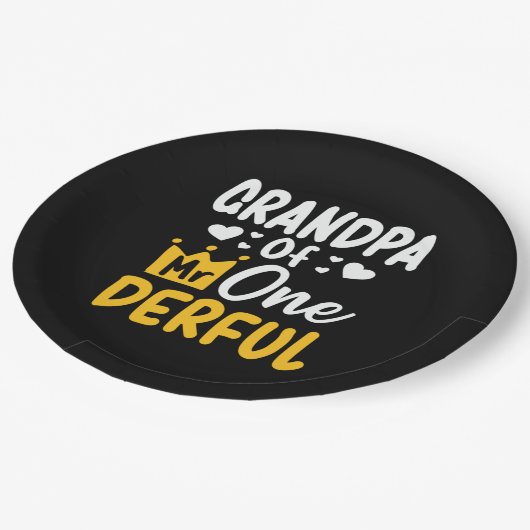 父の日 |オネダーフル氏の祖父 ペーパープレート (アングル)