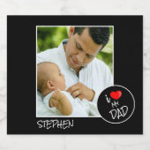 父の日、カスタム写真 – パーソナライズされた ビールラベル (シングルラベル)