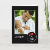 父の日 カスタム写真 - 名入れ・オリジナル カード (正面)