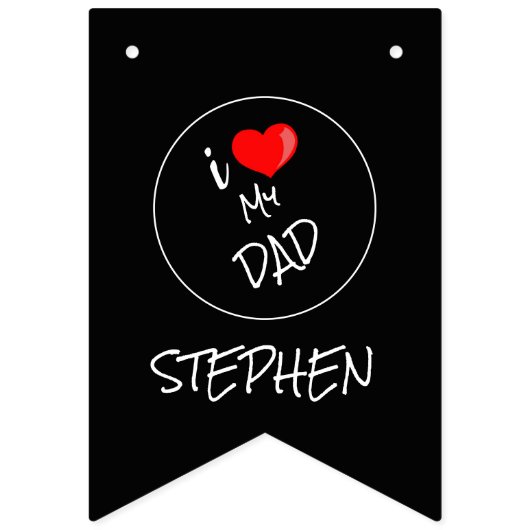 父の日、カスタム-パーソナライズされた バンティングフラッグ (第2の旗)