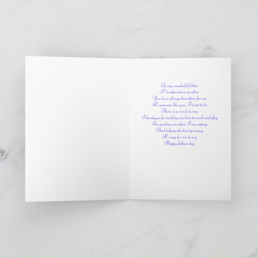 父の日 カード (内部)