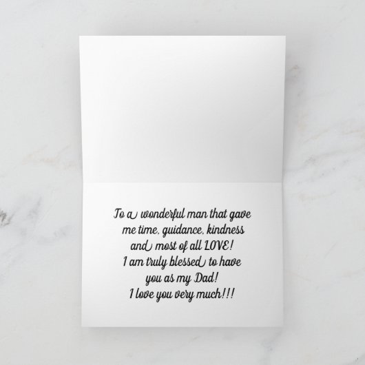 父の日 カード (内部)