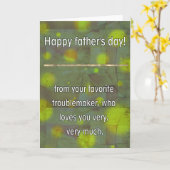 父の日 カード (黄色い花)