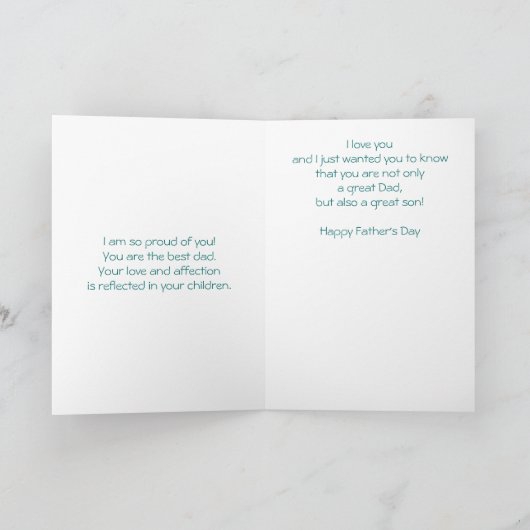 父の日 カード (内部)