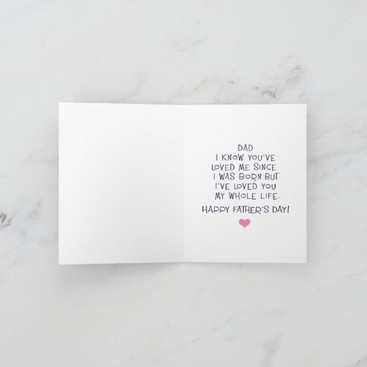 父の日 カード (内部)