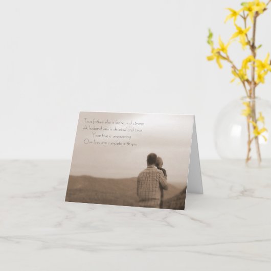 父の日 カード (黄色い花)