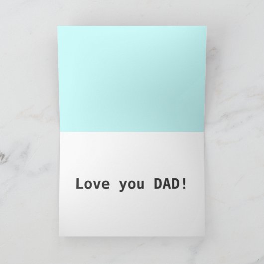 父の日 カード (内部)