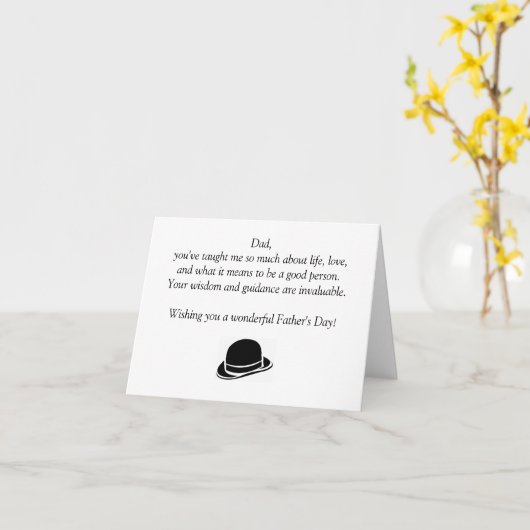 父の日 カード (黄色い花)