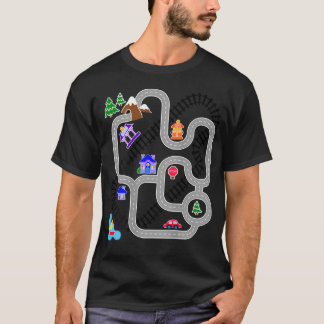 父の日+カー+トレイン+プレイマット Tシャツ