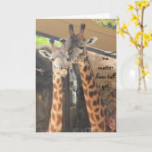 父の日、キリンはあなた、パパを常に尊敬します! カード (黄色い花)