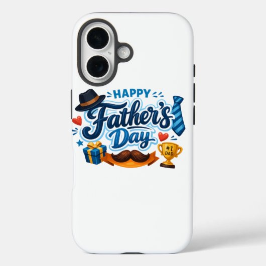 父の日+キーチェーン Case-Mate iPhoneケース (裏面)