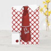 父の日 – クラス法 – タイカード カード (黄色い花)