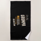 父の日 |グランパおもしろいウェイ ビーチタオル (正面)