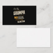 父の日 |グランパおもしろいウェイ 名刺 (正面/裏面)
