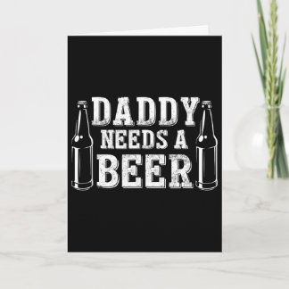 父の日 グリーンビールデー パパはビールが飲みたい おもしろTシャツ カード