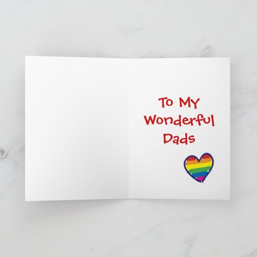 父の日/ゲイプライド カード (内部)