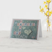 父の日 – コーチ – スクラップブックカード カード (黄色い花)