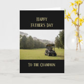 父の日 ゴルファー ゴルフ カード (黄色い花)