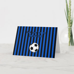 父の日、サッカー、サッカーチームファン – インター カード