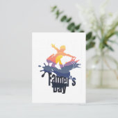 父の日 – サンセットウェーブライド ポストカード (スタンド正面)