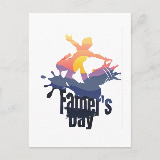 父の日 – サンセットウェーブライド ポストカード (正面)