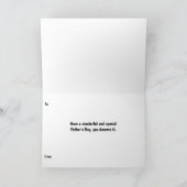 父の日,シャおもしろいークカードで水上スキー カード (内部)