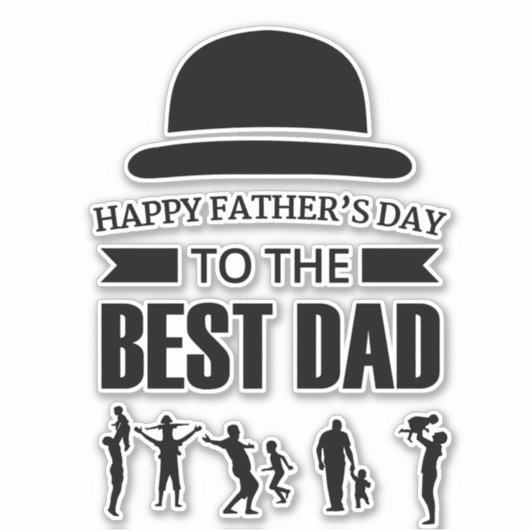 父の日 シール (正面)