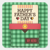 父の日 スクエアシール (正面)