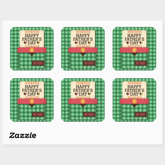 父の日 スクエアシール (シート)