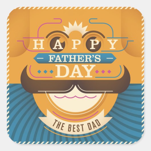 父の日 スクエアシール (正面)