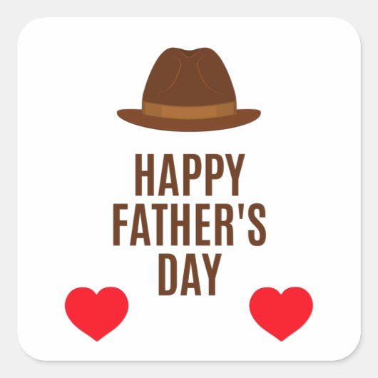 父の日 スクエアシール (正面)