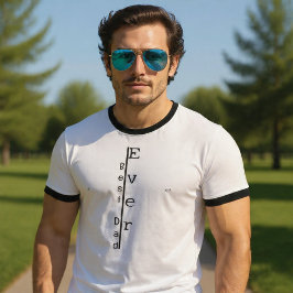 父の日 スタイリッシュ ベスト・ダッド・エバー Tシャツ