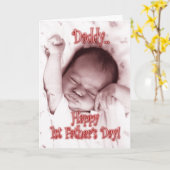 父の日 – ストレッチガール カード (黄色い花)