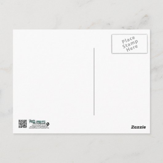 父の日 – ストーンポーズ – ボストンテリア ポストカード (裏面)