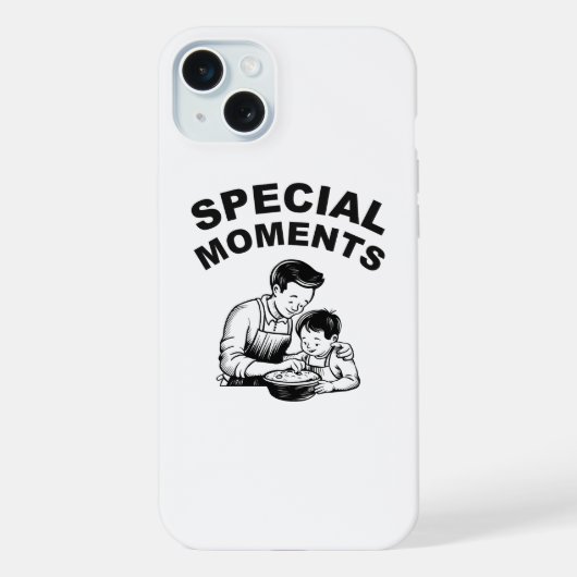 父の日 スペシャルモーメント iPhoneケース (裏面)