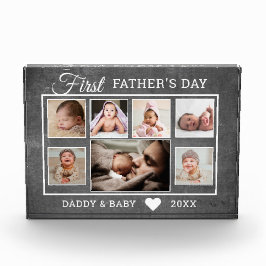 父の日、チャルクボード7の写真コラージュ  フォトブロック