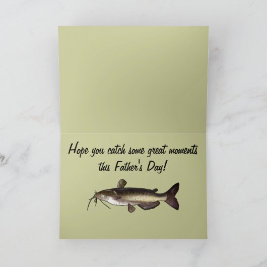 父の日：ナマズ カード (内部)