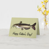 父の日：ナマズ カード (黄色い花)