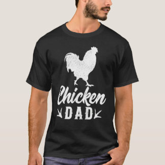 父の日 ニワトリ農場 鶏 父 お父さん メンズ Tシャツ