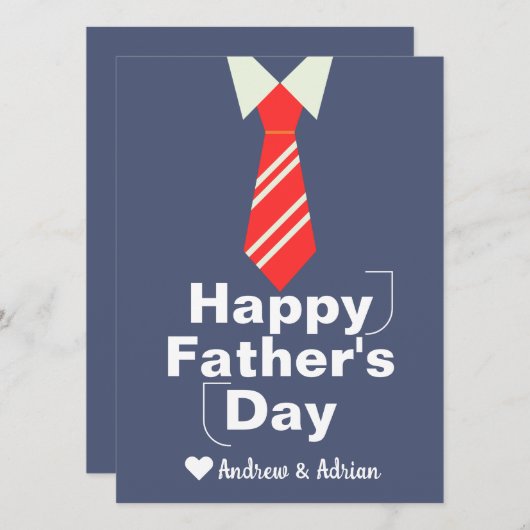 父の日, ネクタイ シャツ 仕事, シンプル モダン シーズンカード (正面/裏面)