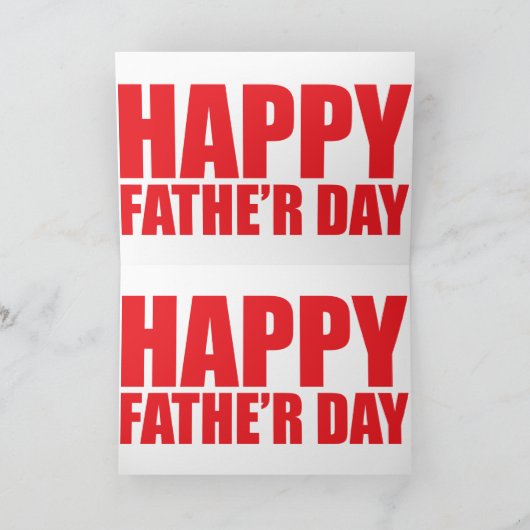 父の日 ノートカード (内部)