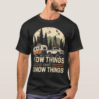 父の日 ハイキング トレーラー牽引 Tシャツ